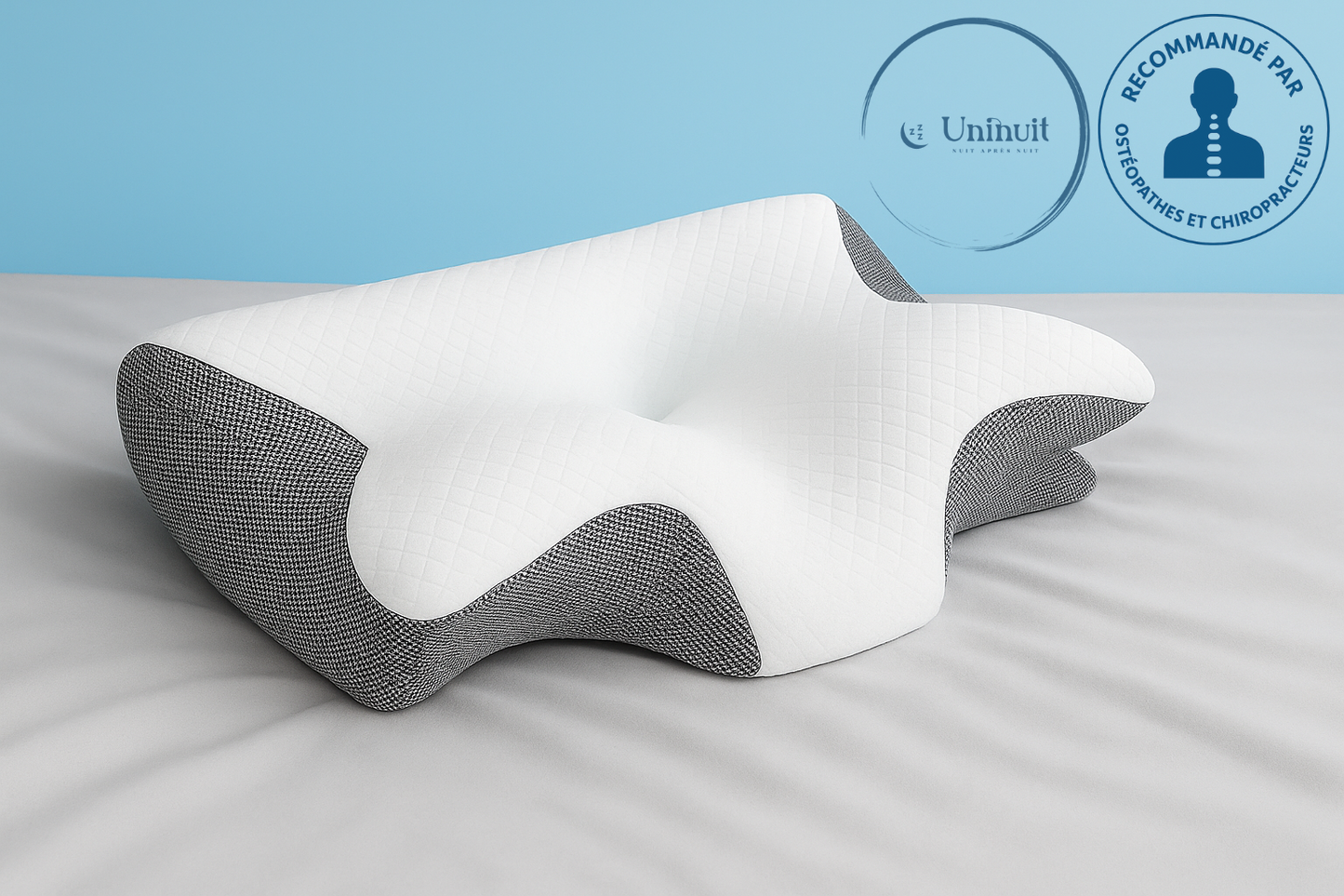 Dormez profondément, réveillez-vous sans douleurs – Oreiller à mémoire de forme Uninuit